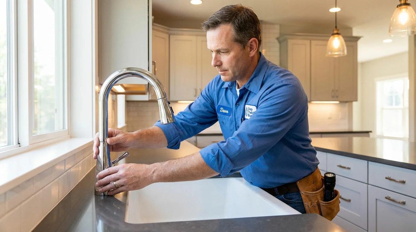 Kitchen faucet installation by Johns Plumbing LLC in Bennett